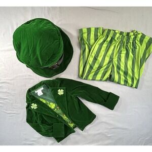 Kids Green Leprechaun Costume Set - Jacket, Pants & Hat